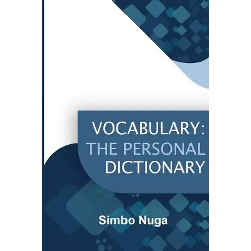 Vocabulary: The Personal Dictionary