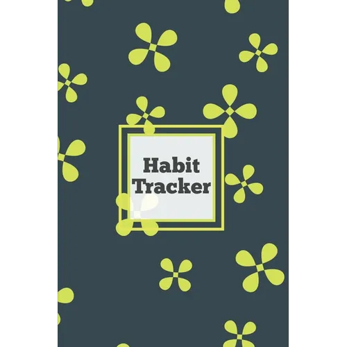 Habit Tracker: Daily & Monthly Track Your Habits Grid Planner, Undated Calendar Month, Journal, Notebook, Book